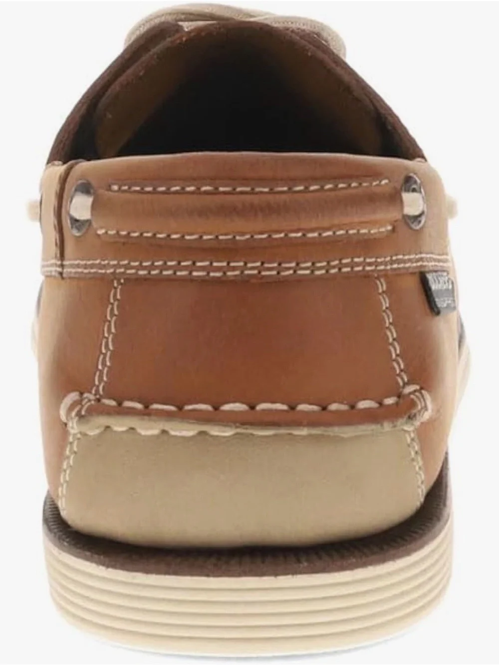 Men's or Boy's Dockers Dennison Brown Leather Lace-Up Boat Shoes Size 8M